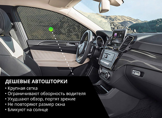 Цена на каркасные шторки для авто