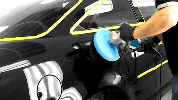 Полировка автомобиля перед нанесеним жидкого стекла