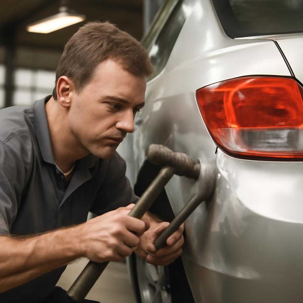 Точная рихтовка и безупречная окраска двери