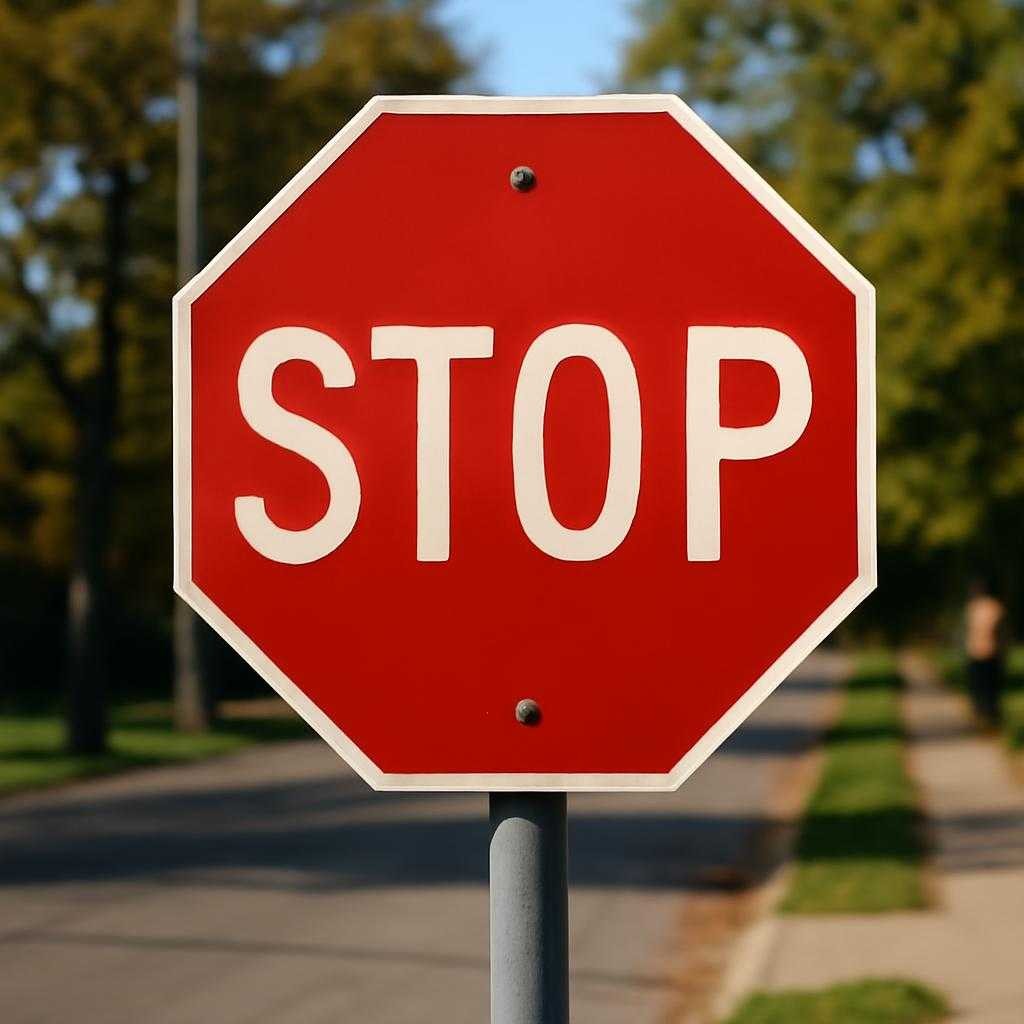 Знак stop: точка абсолютной тишины